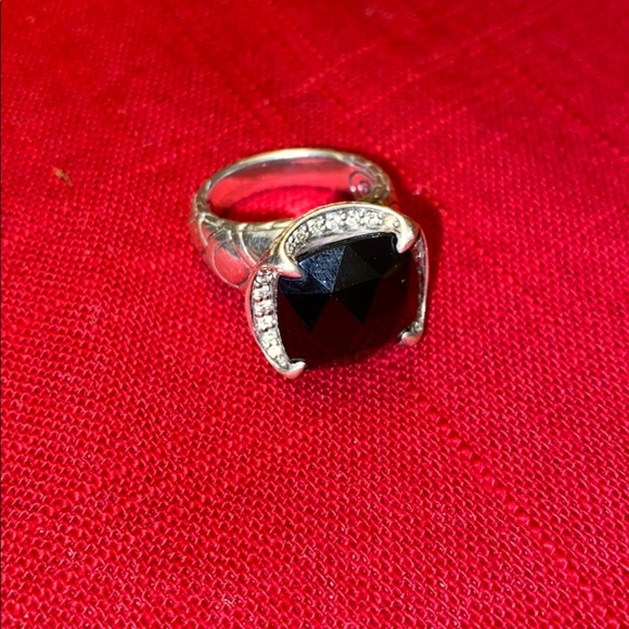 John Hardy Onyx and Diamond Ring - Picture 4 of 5